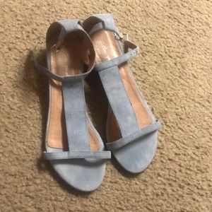 Blue Mila Paoli sandals.